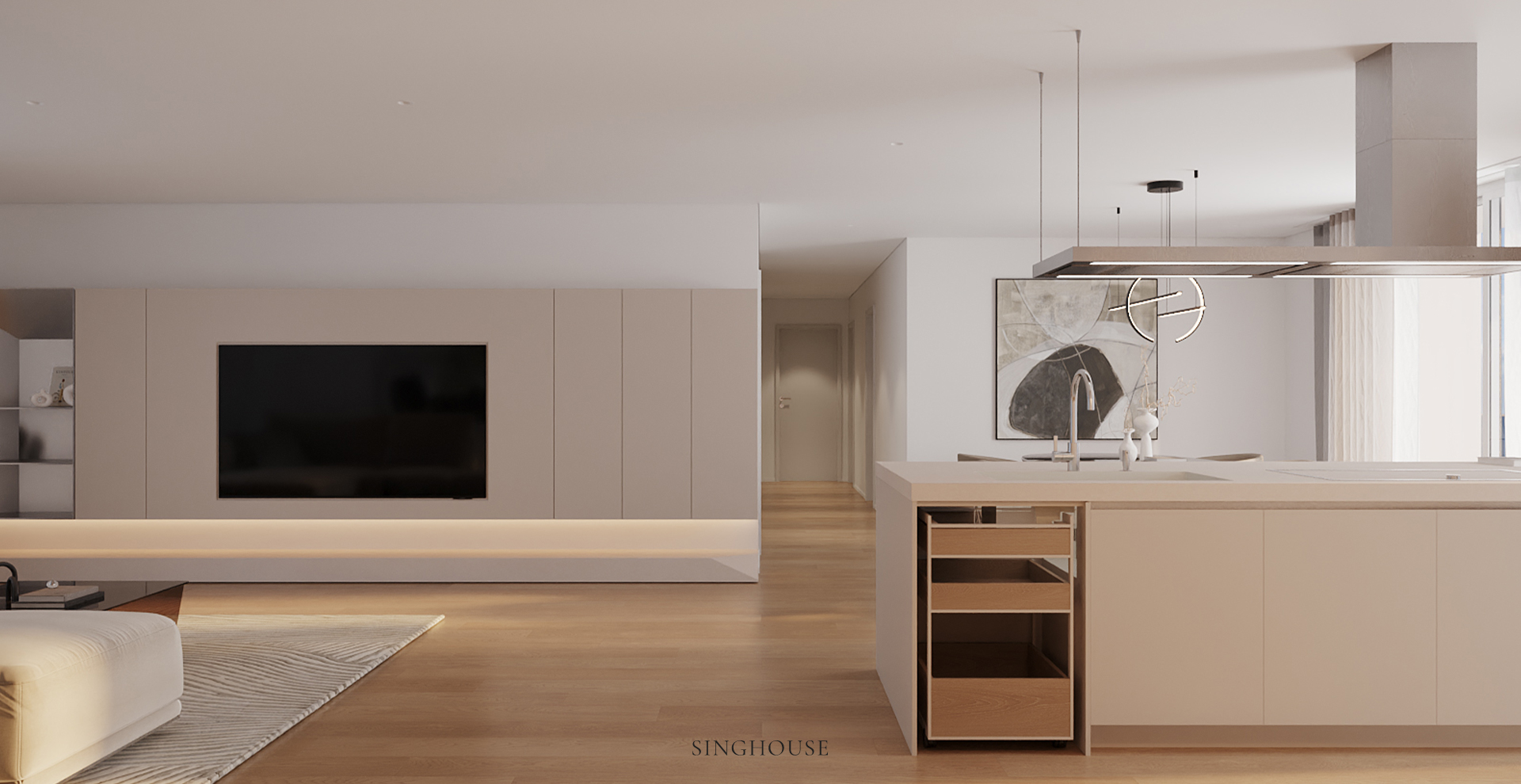 Sự đa dạng trong thiết kế căn hộ Scandinavian Đà Nẵng không nhất thiết đến từ việc bổ sung màu mới, mà có thể bắt đầu từ cách phối các sắc độ và vật liệu.