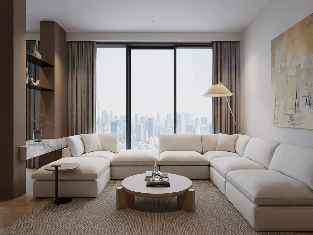 thiết kế nội thất chung cư 70m2 hiện đại