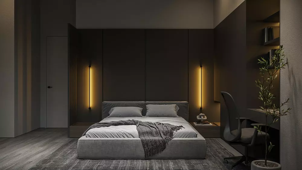 thiết kế nội thất phòng ngủ 20m2