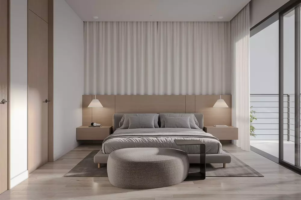 thiết kế nội thất phòng ngủ 20m2