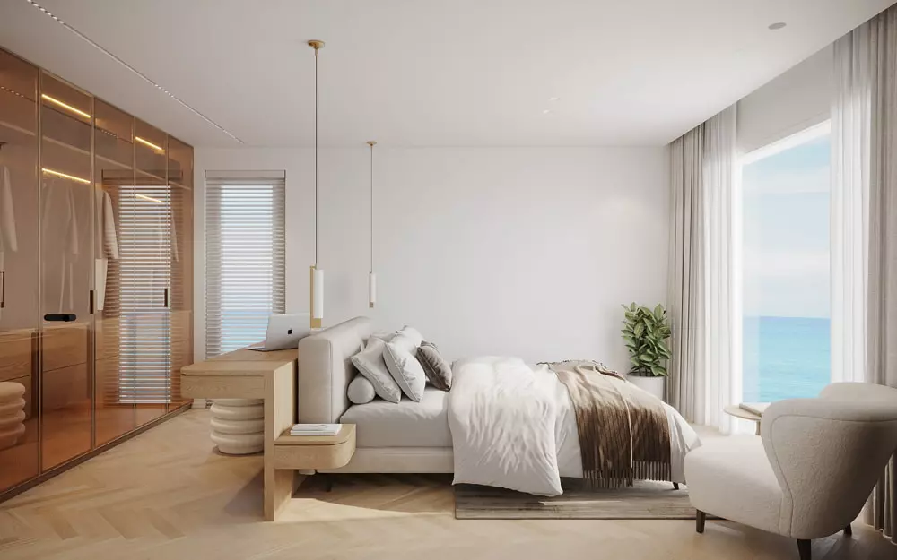 thiết kế nội thất phòng ngủ 25m2