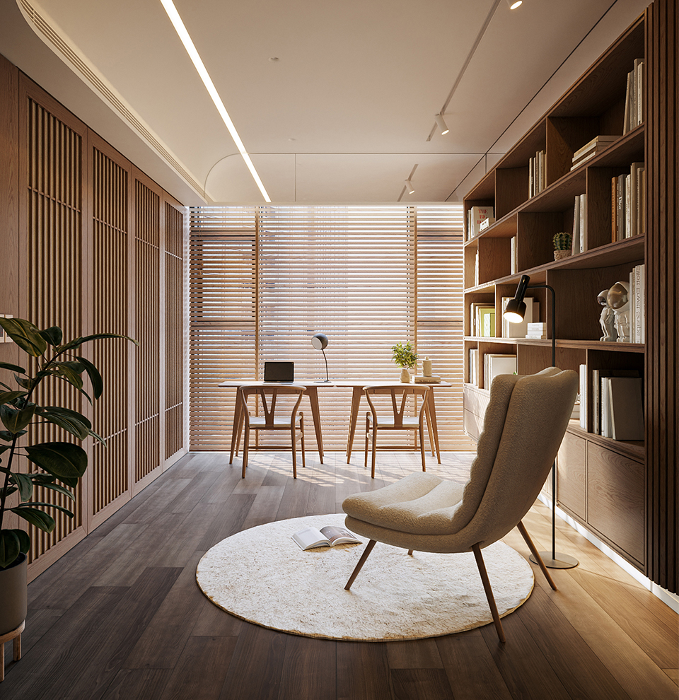 THIẾT KẾ CĂN HỘ CAO CẤP SCANDINAVIAN:
GÓC ĐỌC SÁCH RIÊNG TƯ VÀ CÁCH TẠO MỘT KHOẢNG NGHỈ CHO NGÔI NHÀ