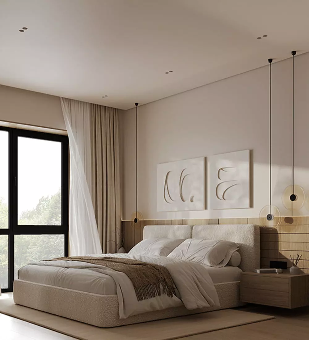 thiết kế nội thất phòng ngủ 25m2
