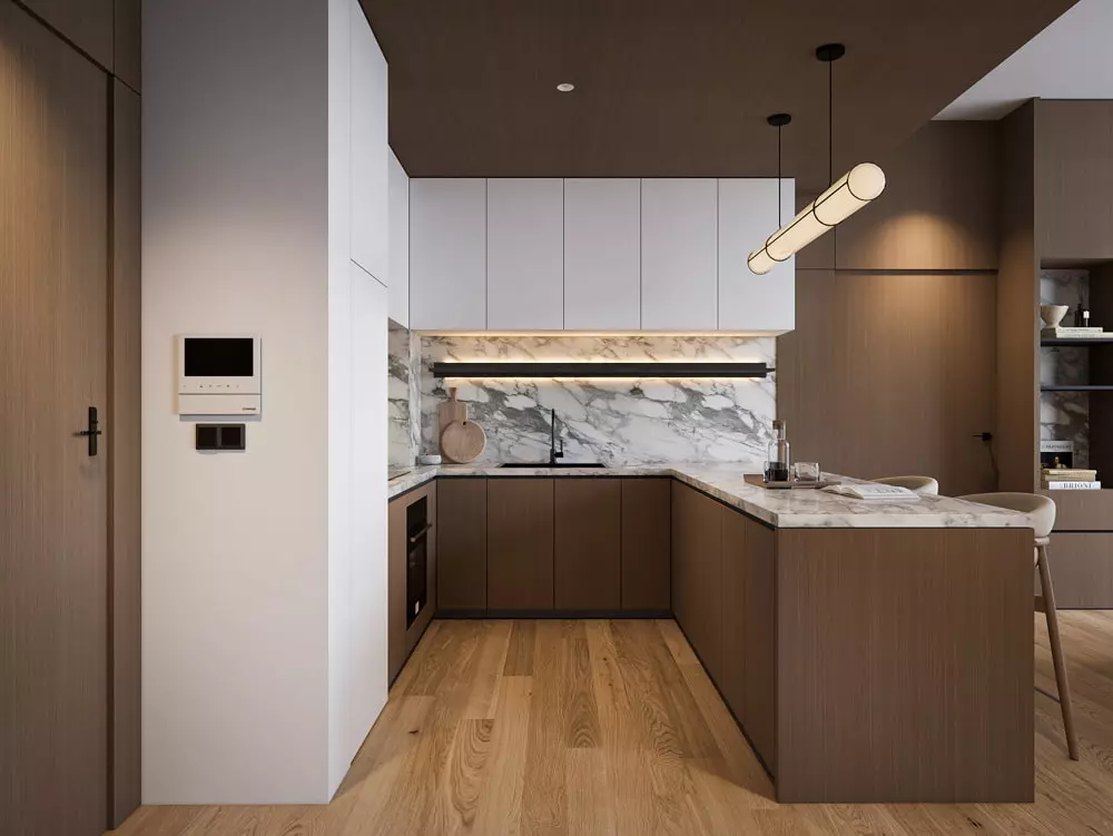 thiết kế nội thất căn hộ chung cư 70m2
