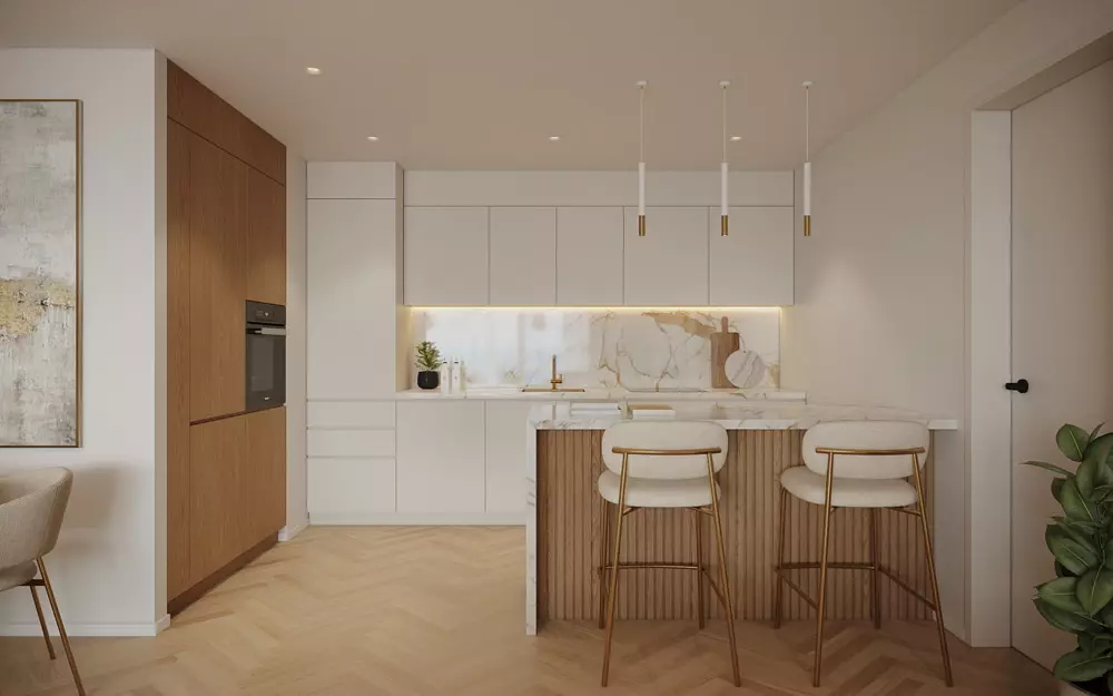 thiết kế nội thất căn hộ chung cư 70m2