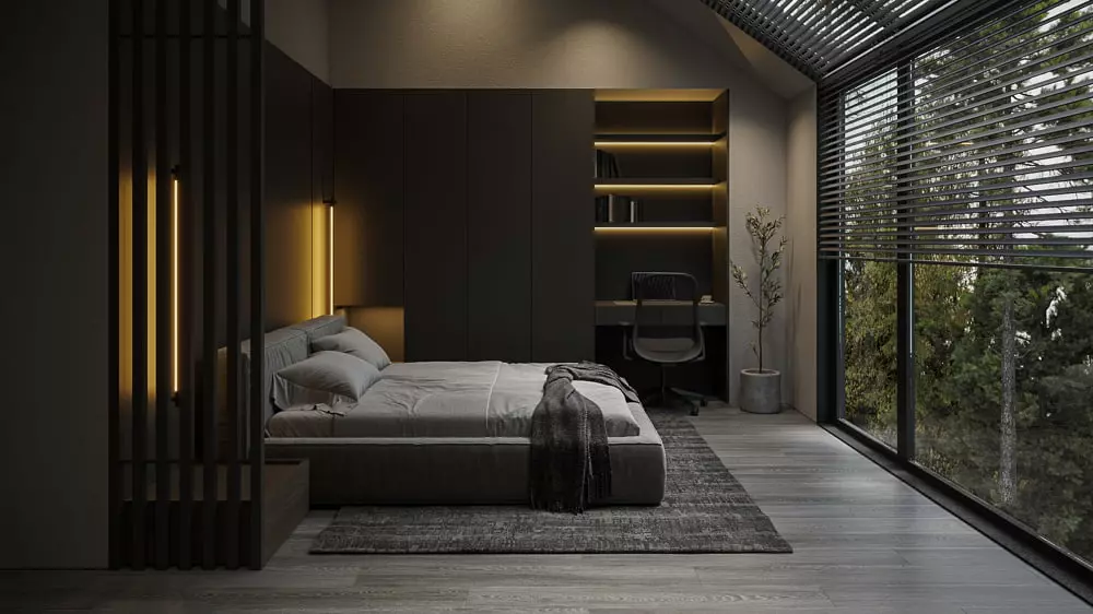thiết kế nội thất phòng ngủ đẹp hiện đại