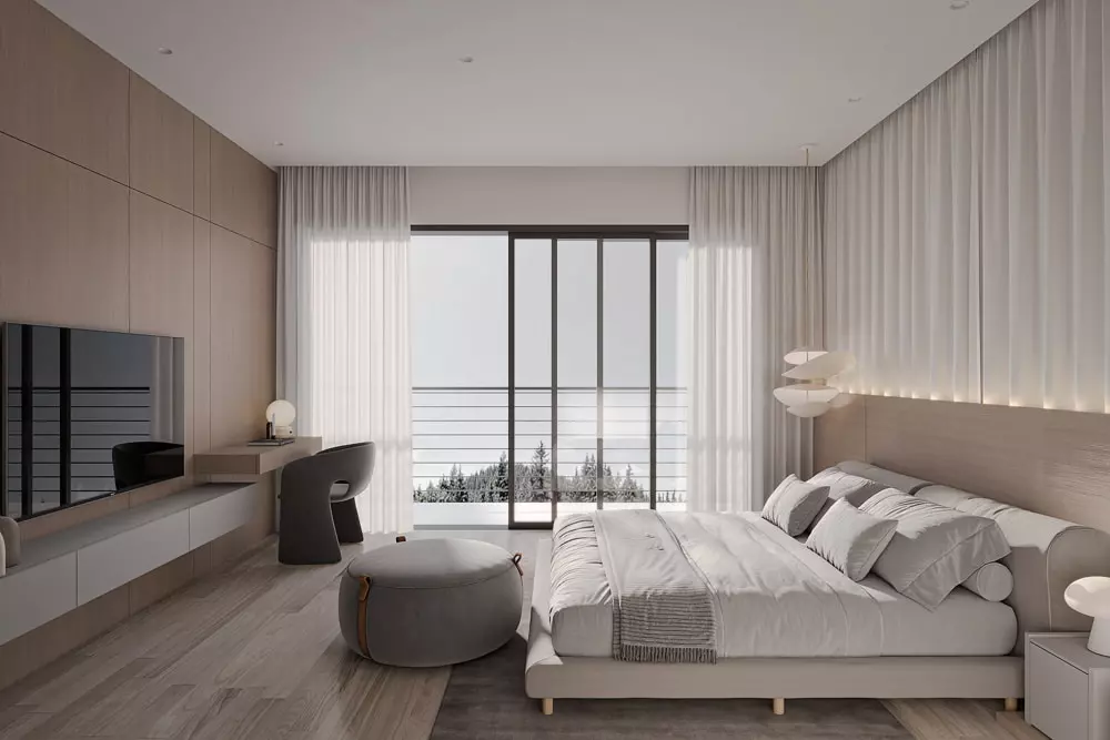 thiết kế nội thất phòng ngủ đẹp hiện đại